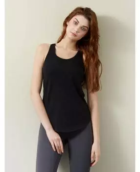 Плиссированная женская майка-борцовка Rebody Active, черный