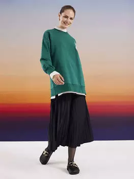 Плиссированная Женская юбка с эластичной резинкой на талии LCW Modest