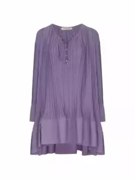 Плиссированное оверсайз платье Lanvin, фиолетовый