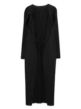 Плиссированное пальто Pleats Please Issey Miyake, черный