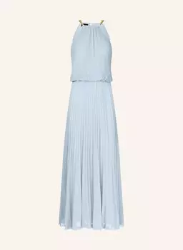 Плиссированное платье Apart, голубой
