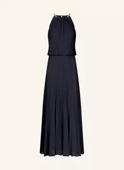 Плиссированное платье Apart, синий