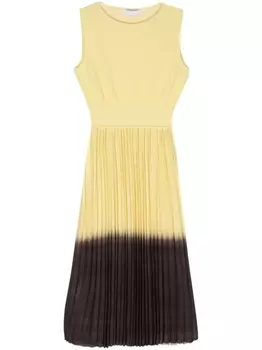 Плиссированное платье Artemisia Antonino Valenti, желтый