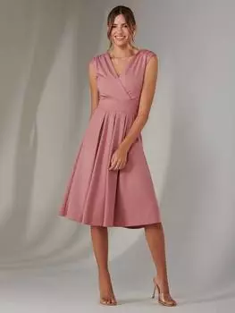 Плиссированное платье без рукавов Jolie Moi, цвет Dusty Pink