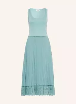 Плиссированное платье CLAUDIE PIERLOT im Materialmix, светло-зеленый
