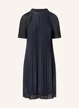 Плиссированное платье Comma, синий