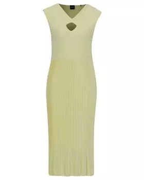 Плиссированное платье exoa Boss, желтый