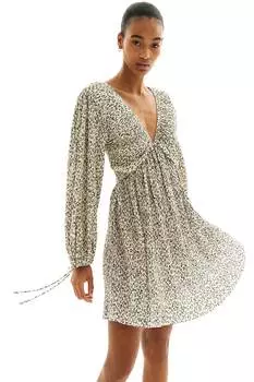 Плиссированное платье H&M, мультиколор
