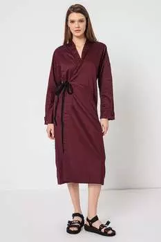 Плиссированное платье из хлопка G-Star Raw, фиолетовый