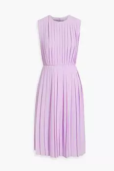 Плиссированное платье из крепдешина MIKAEL AGHAL, сиреневый