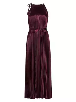 Плиссированное платье макси Amiko Ulla Johnson, красный