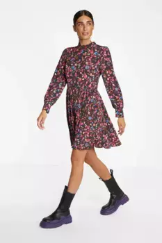 Плиссированное платье Rich & Royal, черный