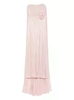 Плиссированное платье с цветочным декором NISSA, розовый