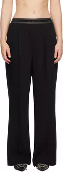 Плиссированные брюки Acne Studios, черный