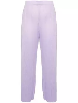 Плиссированные брюки April прямого кроя Pleats Please Issey Miyake, фиолетовый