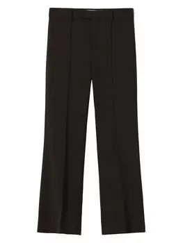 Плиссированные брюки Bershka, черный