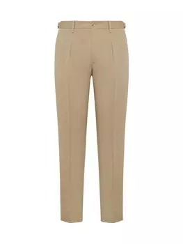 Плиссированные брюки Boggi Milano, бежевый