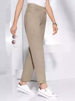 Плиссированные брюки Creation L, бежевый