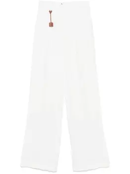 Плиссированные брюки Elisabetta Franchi, белый