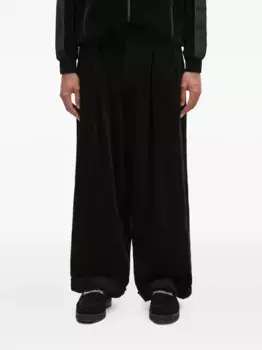 Плиссированные брюки Engineered Garments, черный