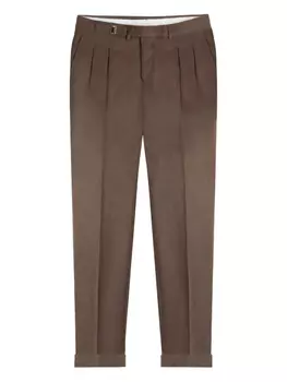 Плиссированные брюки GAZZARRINI X MICHELE FRANZESE, коричневый
