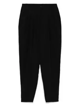 Плиссированные брюки Giorgio Armani, черный