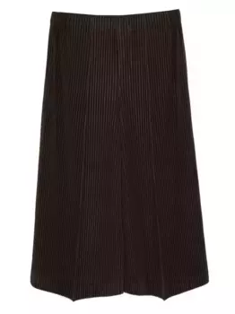 Плиссированные брюки Homme Pliss Issey Miyake, коричневый