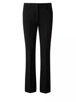 Плиссированные брюки из крепа Pebble Ferry Akris punto, черный