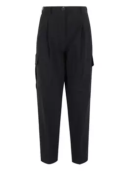 Плиссированные брюки-карго RRD, черный