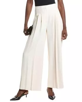 Плиссированные брюки Kenneth Cole с высокой посадкой, белый