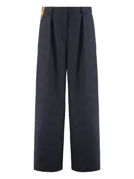 Плиссированные брюки Lauretos MCM, синий