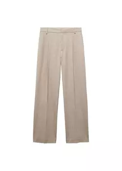 Плиссированные брюки Mango CESI, бежевый