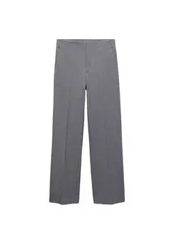 Плиссированные брюки Mango CINDY, графитовый