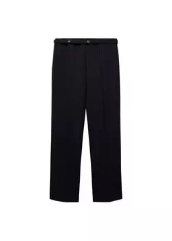 Плиссированные брюки Mango CRETA, черный