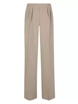 Плиссированные брюки MAX MARA, нейтральный