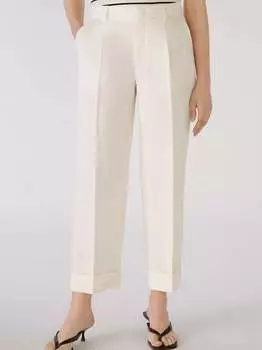 Плиссированные брюки Oui, бежевый