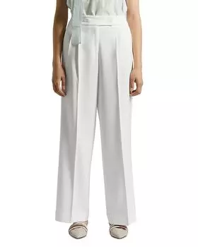 Плиссированные брюки палаццо Peserico, белый