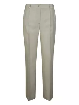 Плиссированные брюки прямого кроя P.A.R.O.S.H., серый