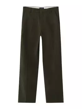 Плиссированные брюки Pull&Bear, хаки