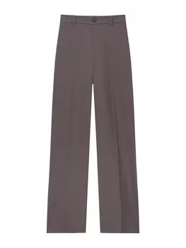 Плиссированные брюки Pull&Bear, коричневый