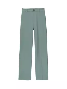 Плиссированные брюки Pull&Bear, зеленый