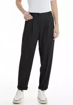 Плиссированные брюки Replay, черный