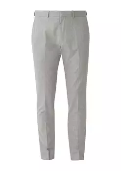 Плиссированные брюки s.Oliver, светло-серый