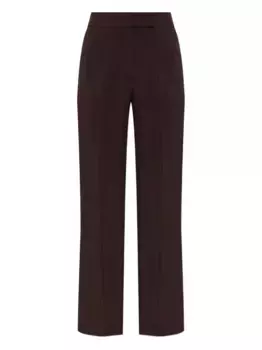 Плиссированные брюки широкого кроя TOM FORD, коричневый
