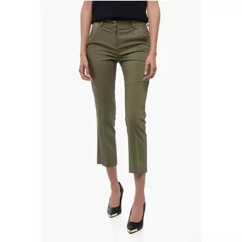 Плиссированные брюки-сигареты Idra, Green