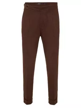 Плиссированные брюки свободного кроя Antioch Mauro, коричневый