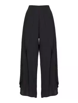 Плиссированные брюки свободного кроя Influencer, черный