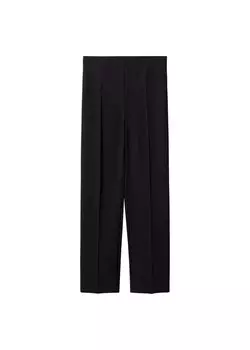 Плиссированные брюки свободного кроя MANGO iguana, черный