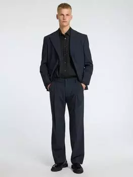 Плиссированные брюки свободного покроя otto SELECTED HOMME, цвет Dark Grey Melange