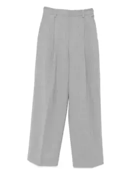 Плиссированные брюки THELATEST, серый